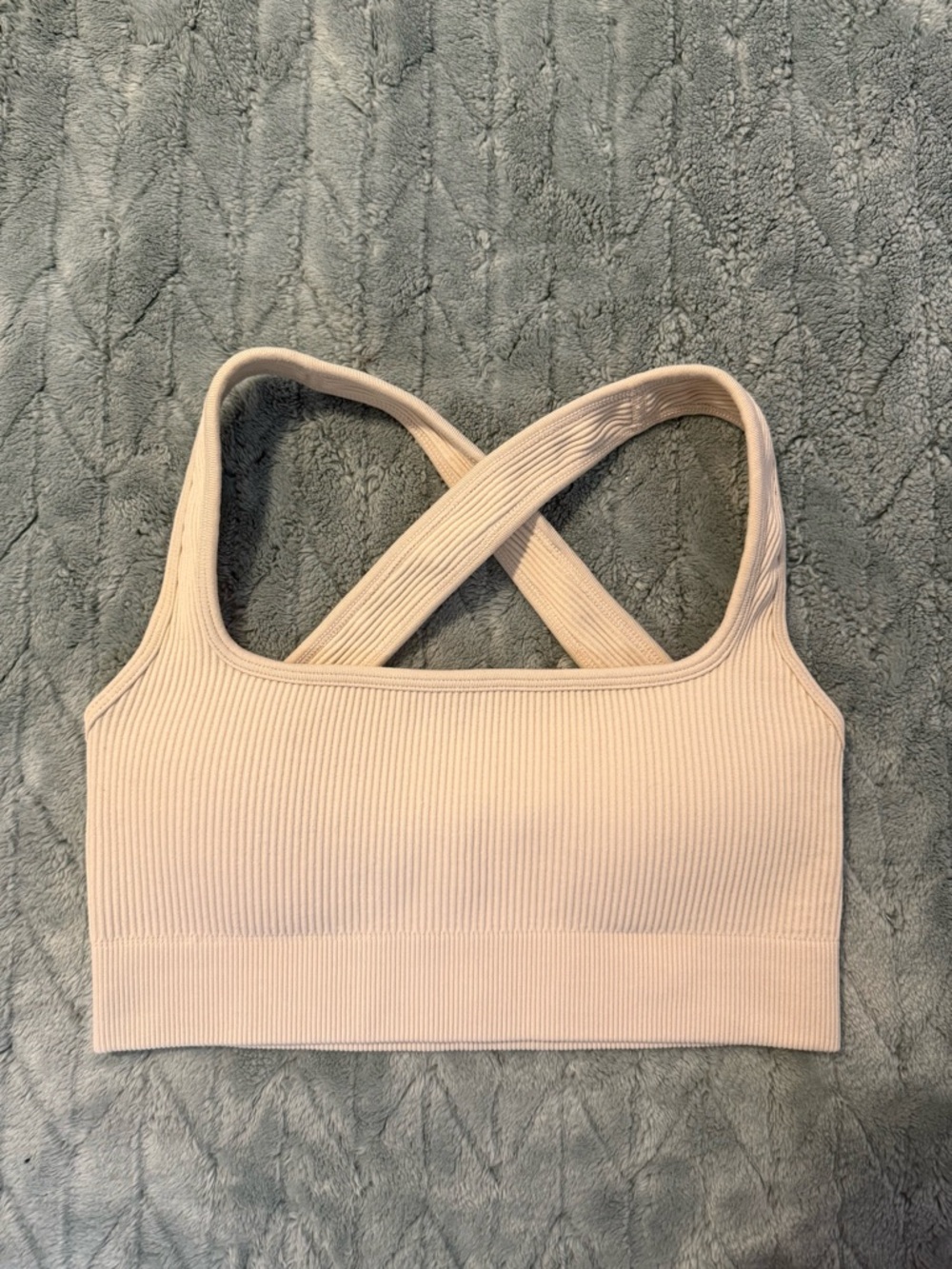 Buffbunny Sculpt Seamless Sports Bra - Cream Size Medium
